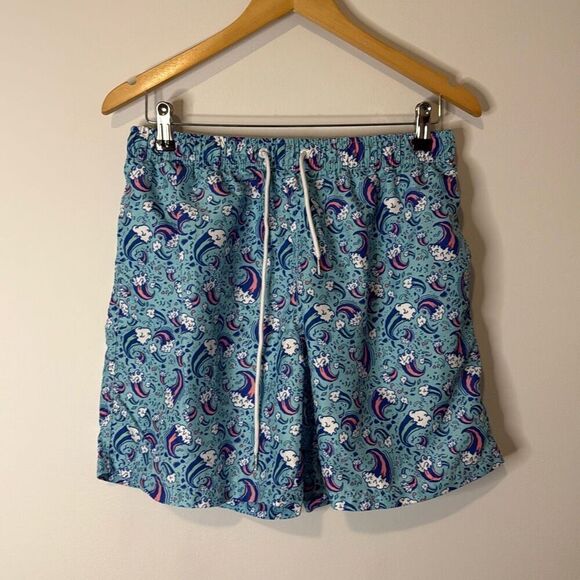 Boardies Men’s Swim Trunks – Wave Pattern, Size Large - Picture 1 of 11